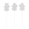 Glitzhome; Glitzhome® 23.75" Halloween Metal Pink Ghosts Yard Stake, Set of 3; Category:Halloween Yardstakes; Image:8